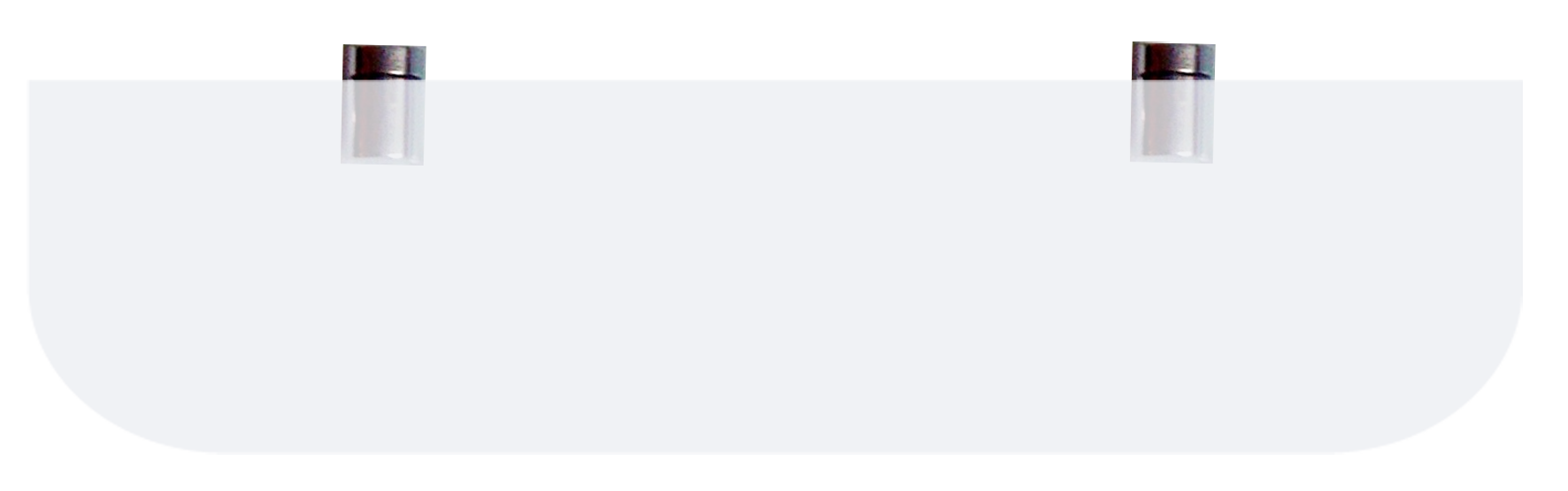 Tablette verre cl trempe 60x15